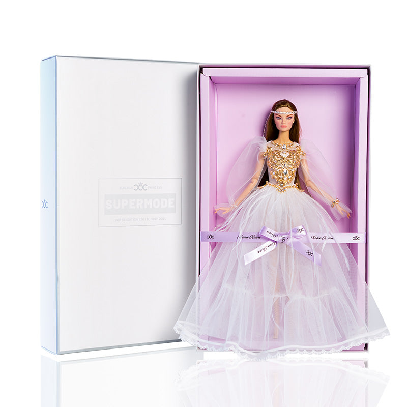 White Ballet Fairy Collection Supermodel Doll Gift Set