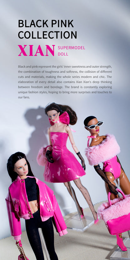 "Black Pink" Collection Supermodel Doll Gift Set