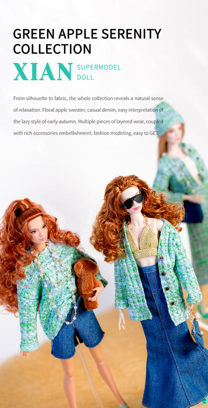 Green Apple Collection Supermodel Doll Gift Set