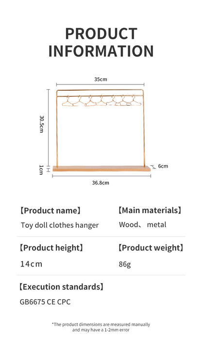 Supermodel Doll Clothes Hanger