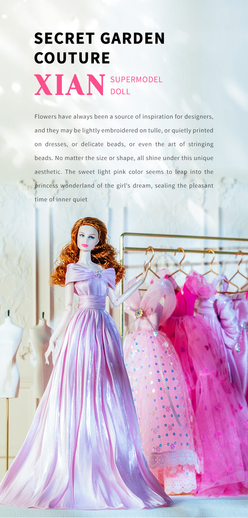 Secret Garden Collection Supermodel Doll Gift Set