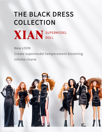 Black Dress Collection Supermodel Doll Gift Set