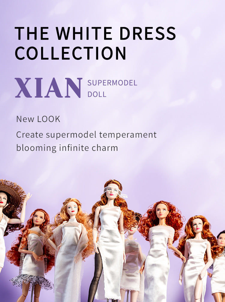 White Dress Collection Supermodel Doll Gift Set