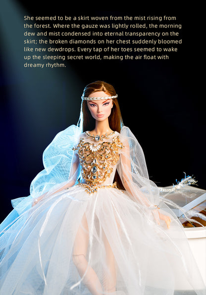 White Ballet Fairy Collection Supermodel Doll Gift Set