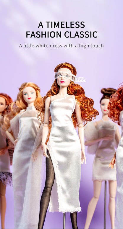 White Dress Collection Supermodel Doll Gift Set