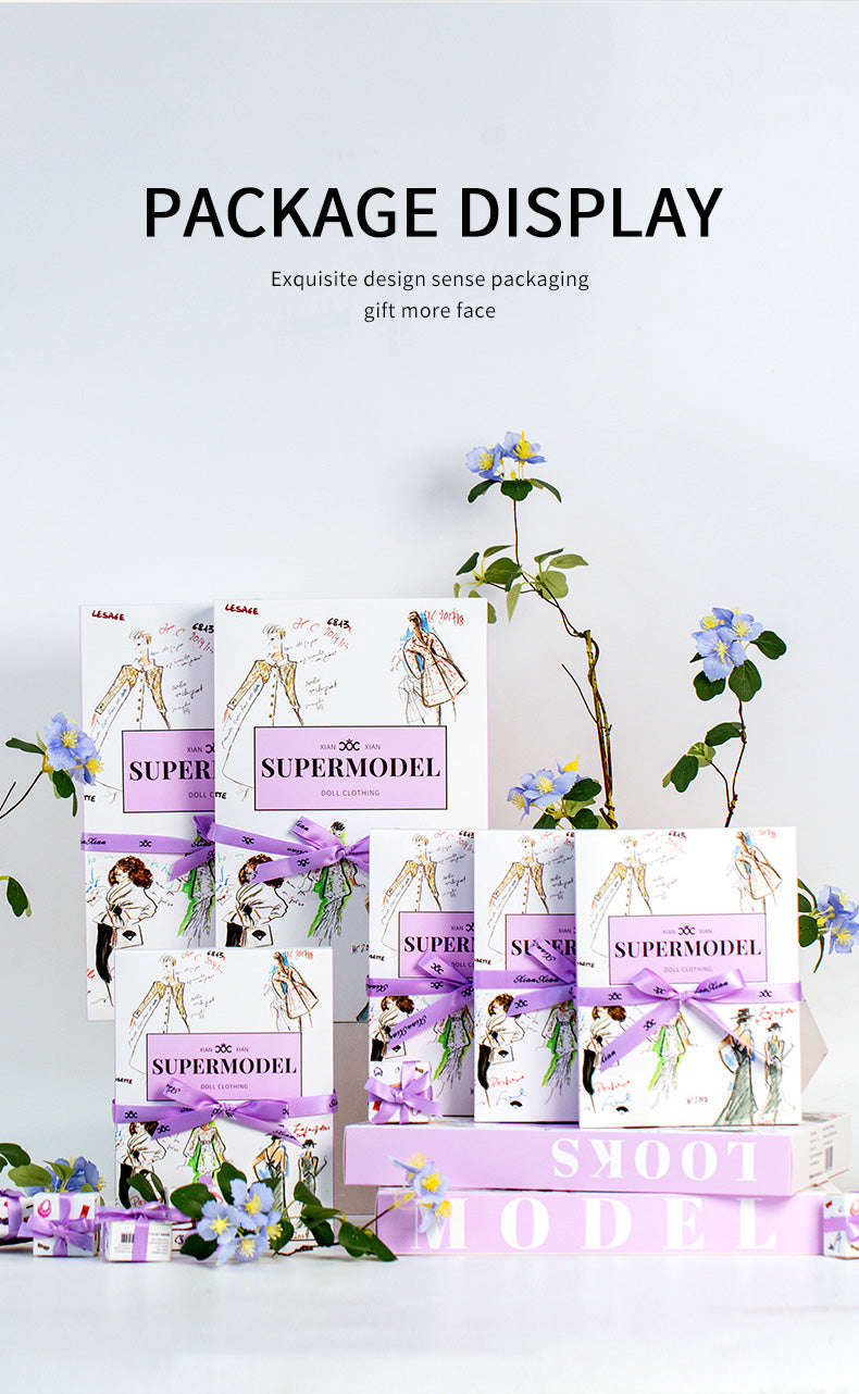 Spring & Summer Pastel Reflections Collection Supermodel Doll Gift Set