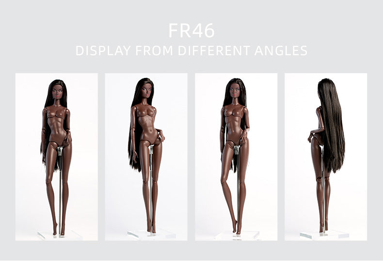 Charcoal Skin Tone Jointed ELARA Fashion Doll (Gold Label Edition)