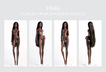 Charcoal Skin Tone Jointed ELARA Fashion Doll (Gold Label Edition)