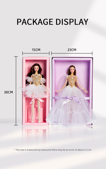 White Ballet Fairy Collection Supermodel Doll Gift Set