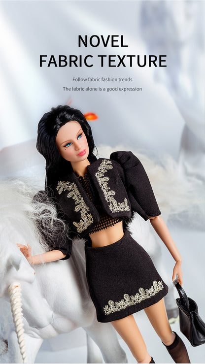 Black Attitude Collection Supermodel Doll Gift Set