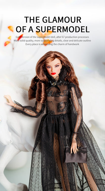Black Romance Collection Supermodel Doll Gift Set