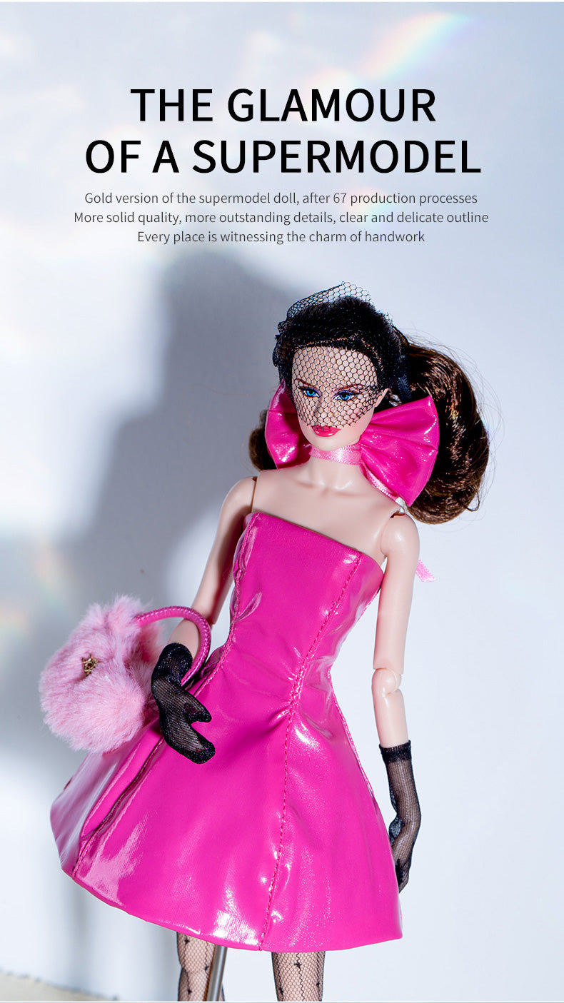 "Black Pink" Collection Supermodel Doll Gift Set