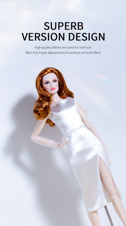 White Dress Collection Supermodel Doll Gift Set