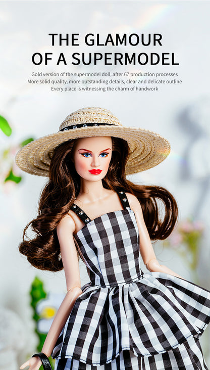 Spring & Summer Pastel Reflections Collection Supermodel Doll Gift Set