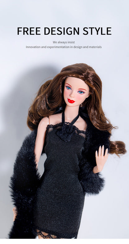 Black Dress Collection Supermodel Doll Gift Set