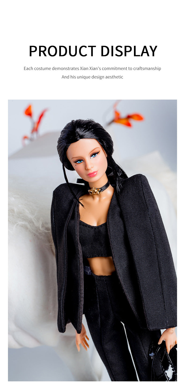 Black Attitude Collection Supermodel Doll Gift Set