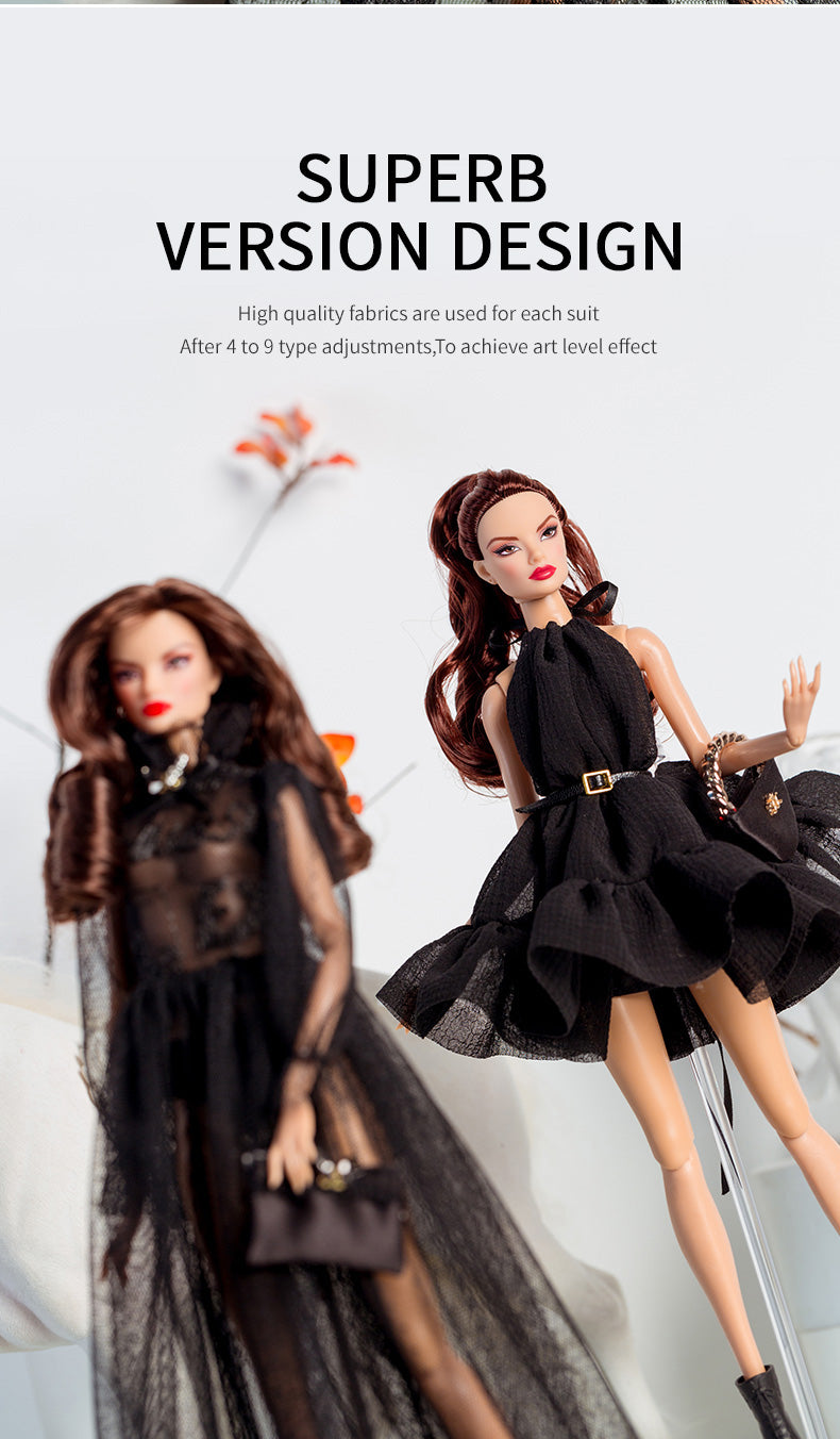 Black Romance Collection Supermodel Doll Gift Set