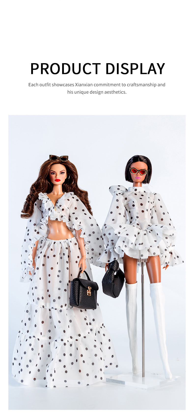 Polka Dot Fantasy Collection Supermodel Doll Outfit