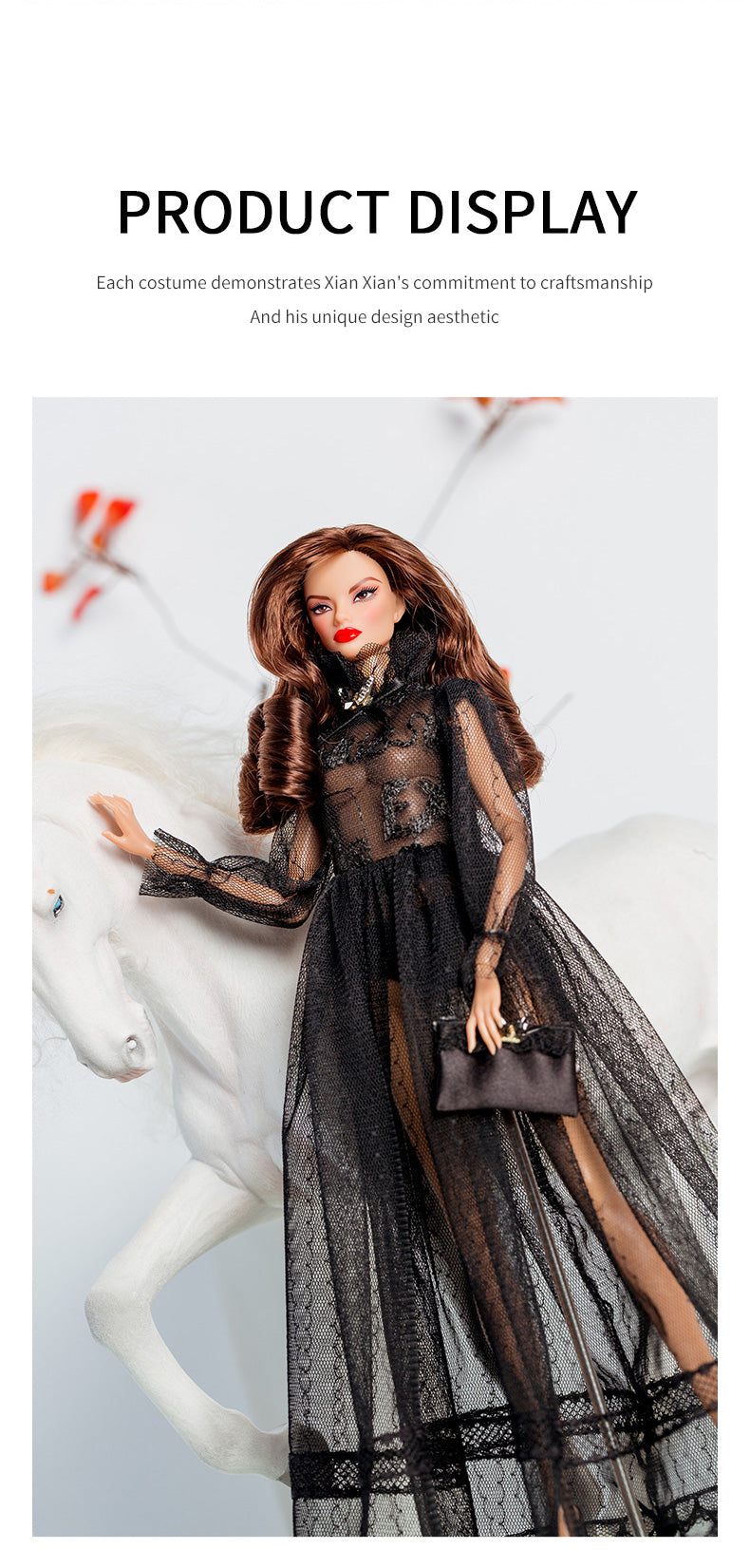 Black Romance Collection Supermodel Doll Gift Set