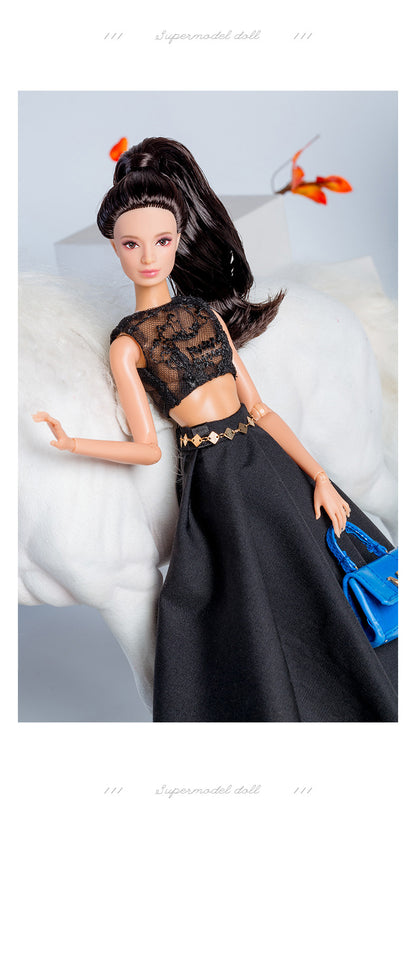 Black Attitude Collection Supermodel Doll Gift Set