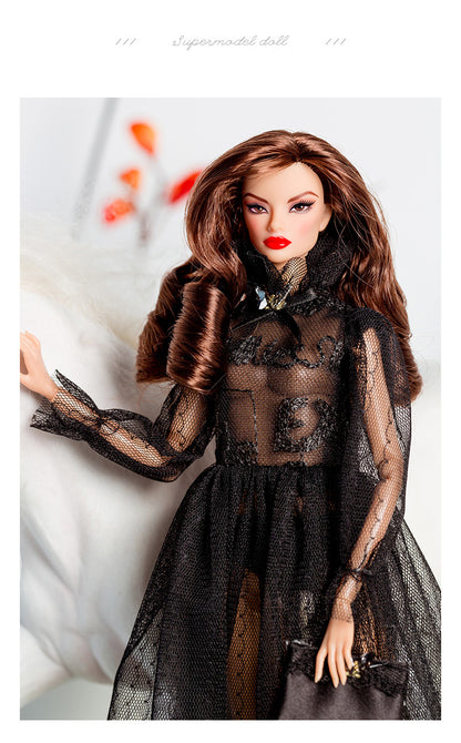 Black Romance Collection Supermodel Doll Gift Set