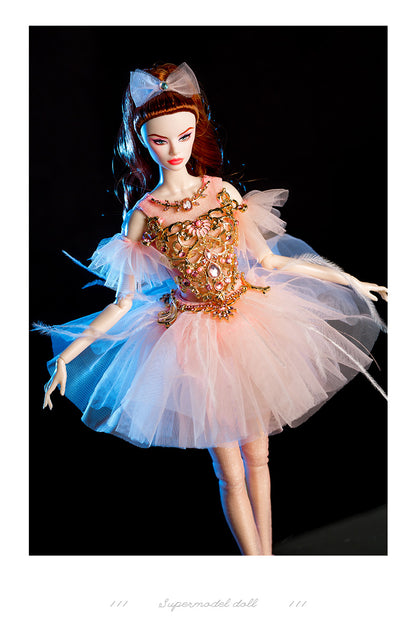 White Ballet Fairy Collection Supermodel Doll Gift Set