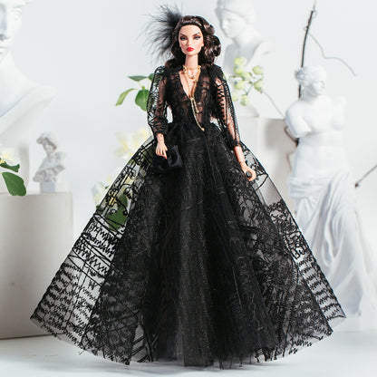 Black Elegant Collection Supermodel Doll Outfit