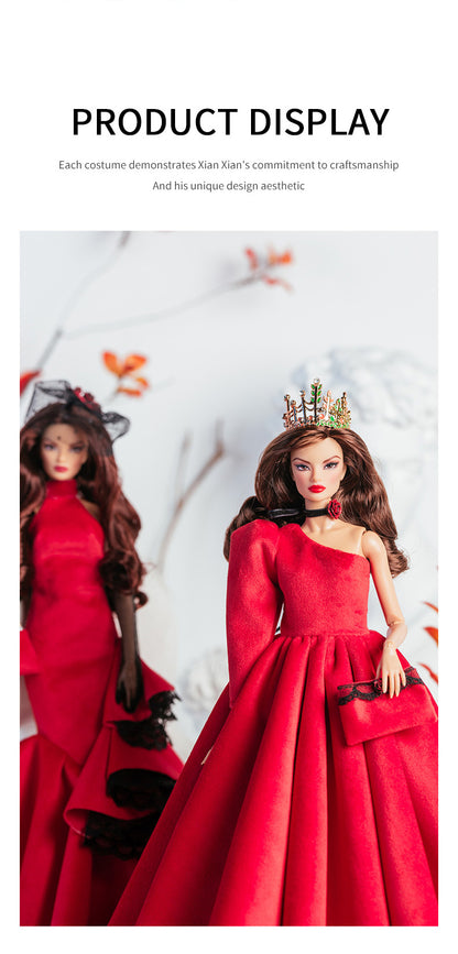 Elegant Flowing Light Collection Supermodel Doll Outfit