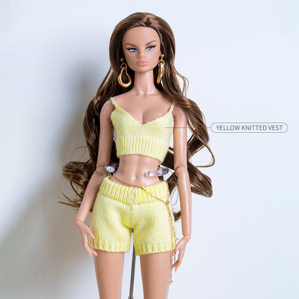 The Chanel-style Knitwear Collection of XIANXIAN Supermodel Doll Outfit