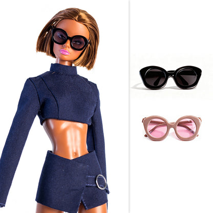 XianXian Princess Doll Glasses (Sweet & Cool Round Frame Glasses Series)