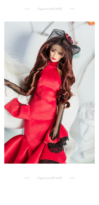 Elegant Flowing Light Collection Supermodel Doll Outfit