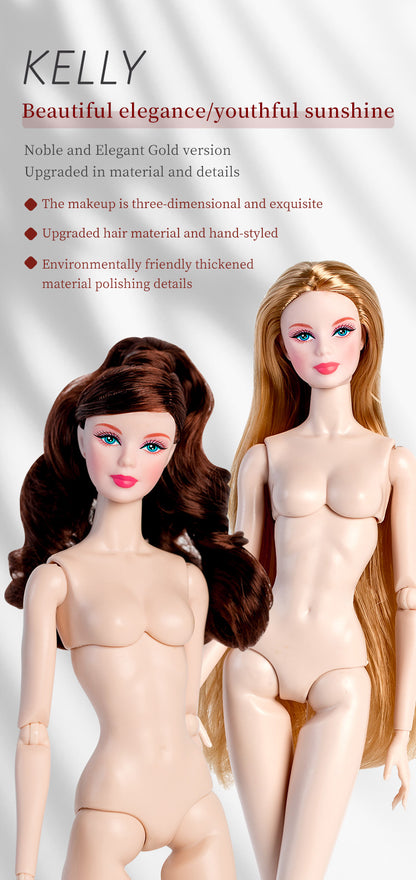 White Skin Tone Jonted KELLY Fashion Doll (Gold Label Edition)