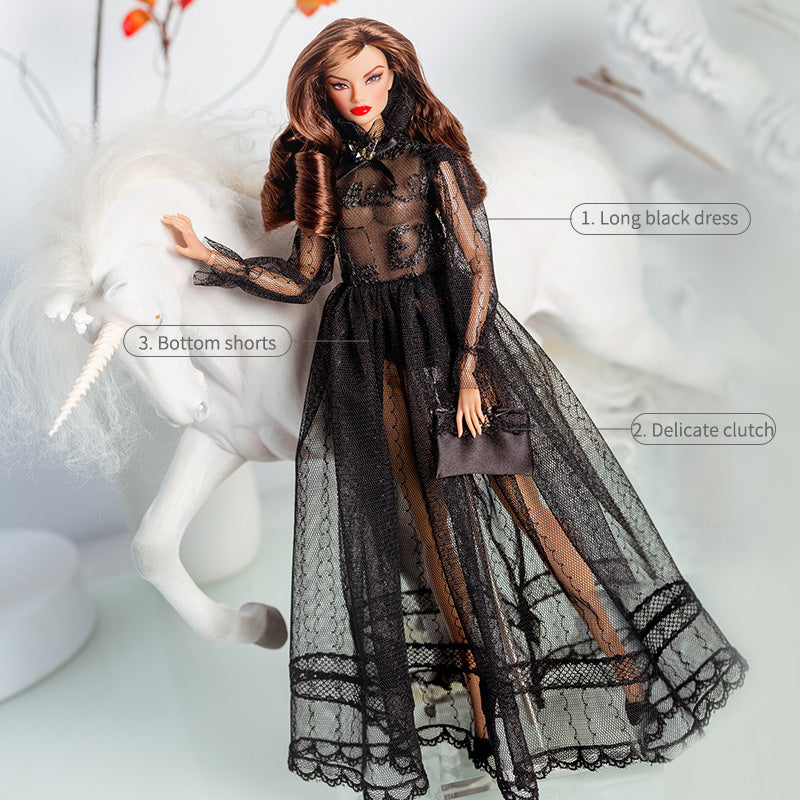 Black Romance Collection Supermodel Doll Outfit