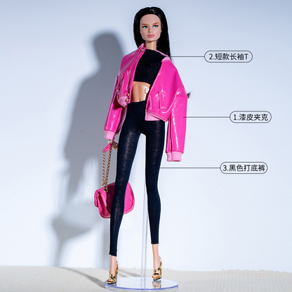"Black Pink" Collection Supermodel Doll Outfit