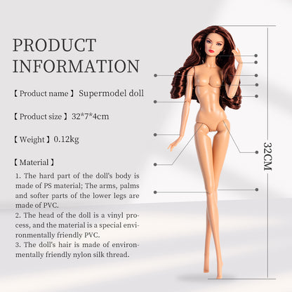 Natural Skin Tone Jonted GALA Fashion Doll (Gold Label Edition)