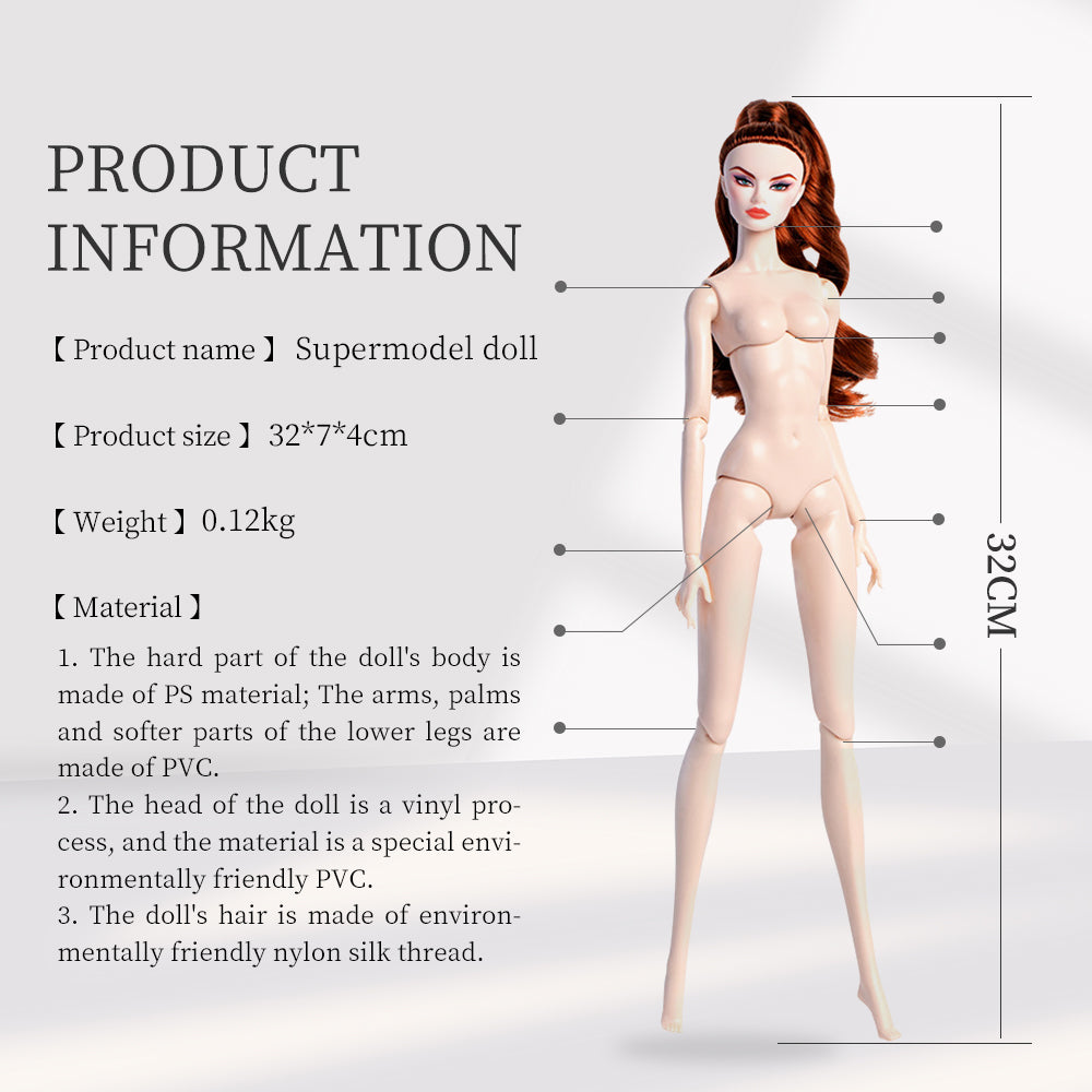 White Skin Tone Jonted GALA Fashion Doll (Gold Label Edition)