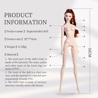 White Skin Tone Jonted GALA Fashion Doll (Gold Label Edition)