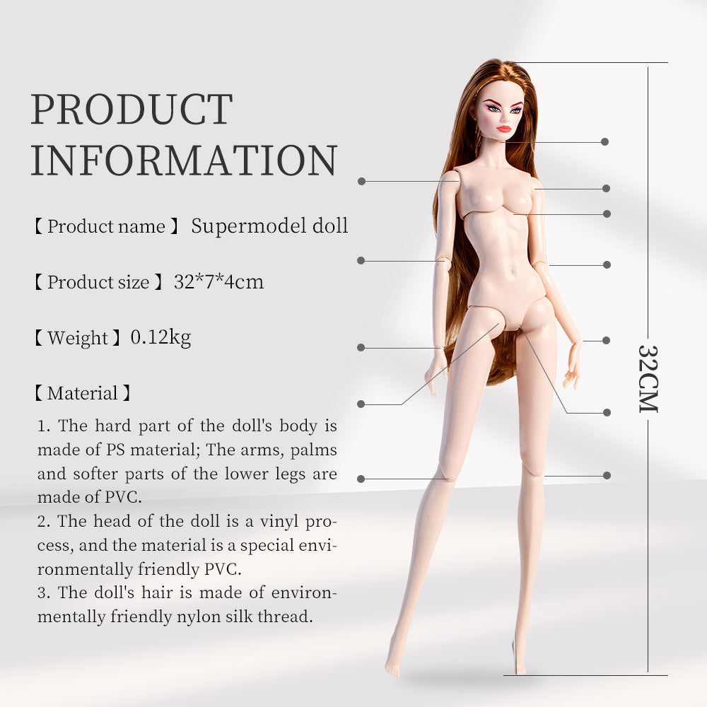 White Skin Tone Jonted GALA Fashion Doll (Gold Label Edition)