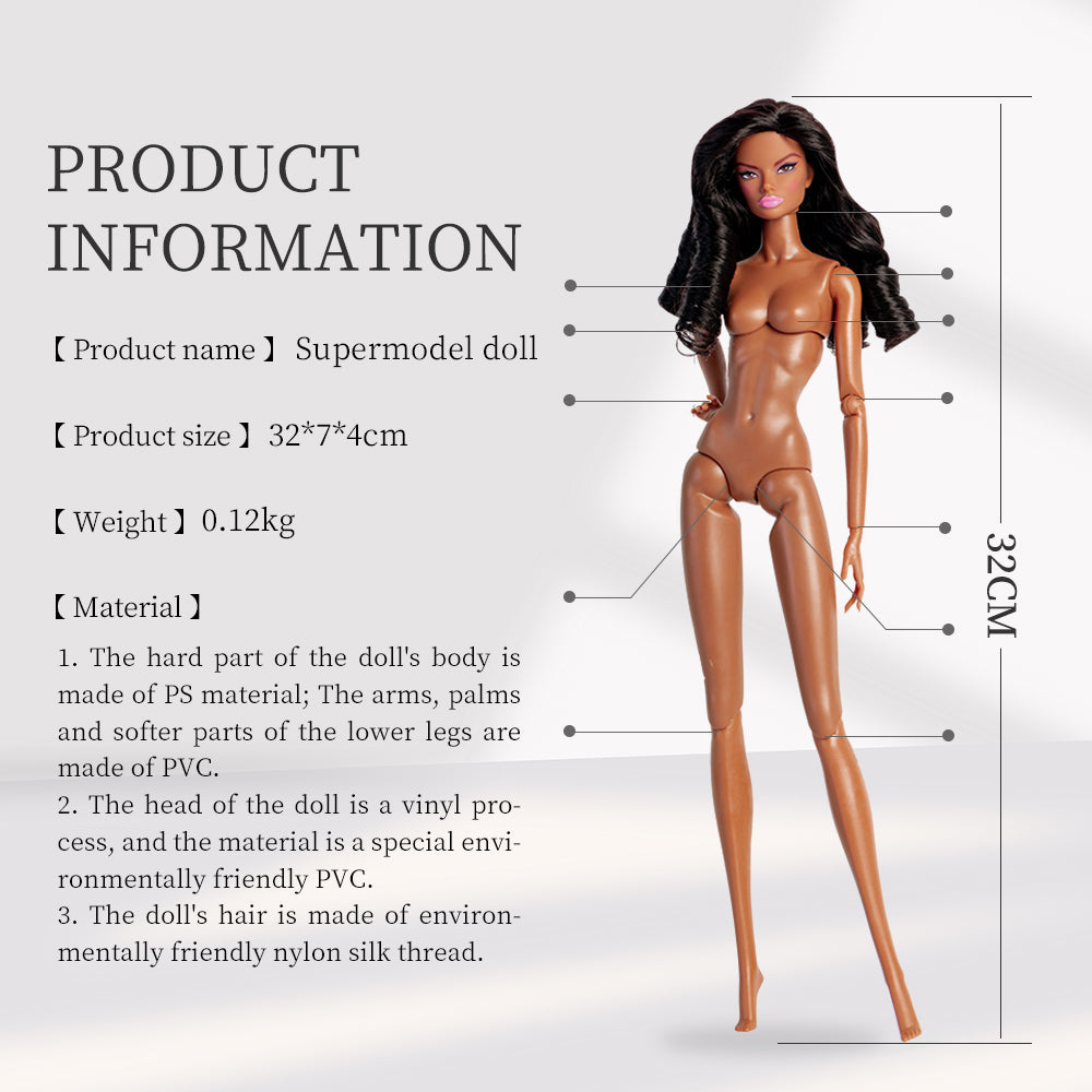 Tan Skin Tone Jonted GALA Fashion Doll (Gold Label Edition)