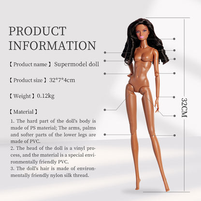 Tan Skin Tone Jonted GALA Fashion Doll (Gold Label Edition)