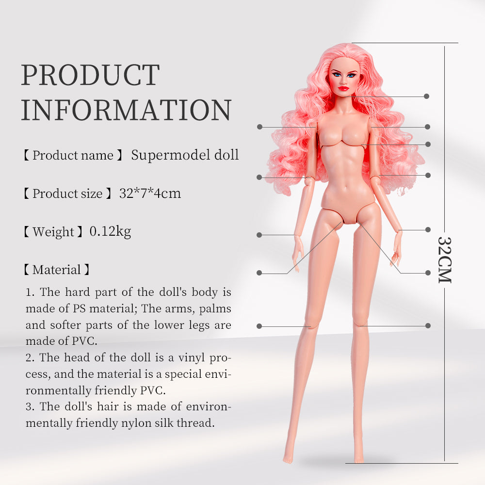 Pink Natural Skin Tone Jonted TINA Fashion Doll (Gold Label Edition)