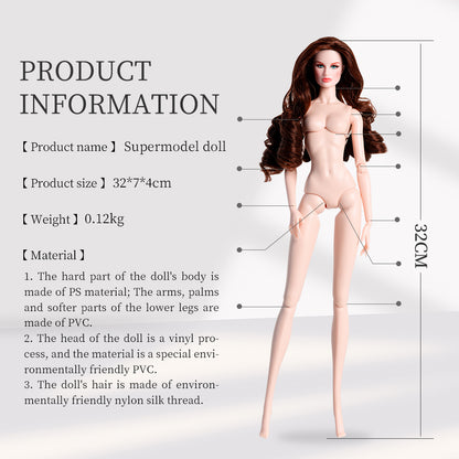 White Skin Tone Jonted TINA Fashion Doll (Gold Label Edition)