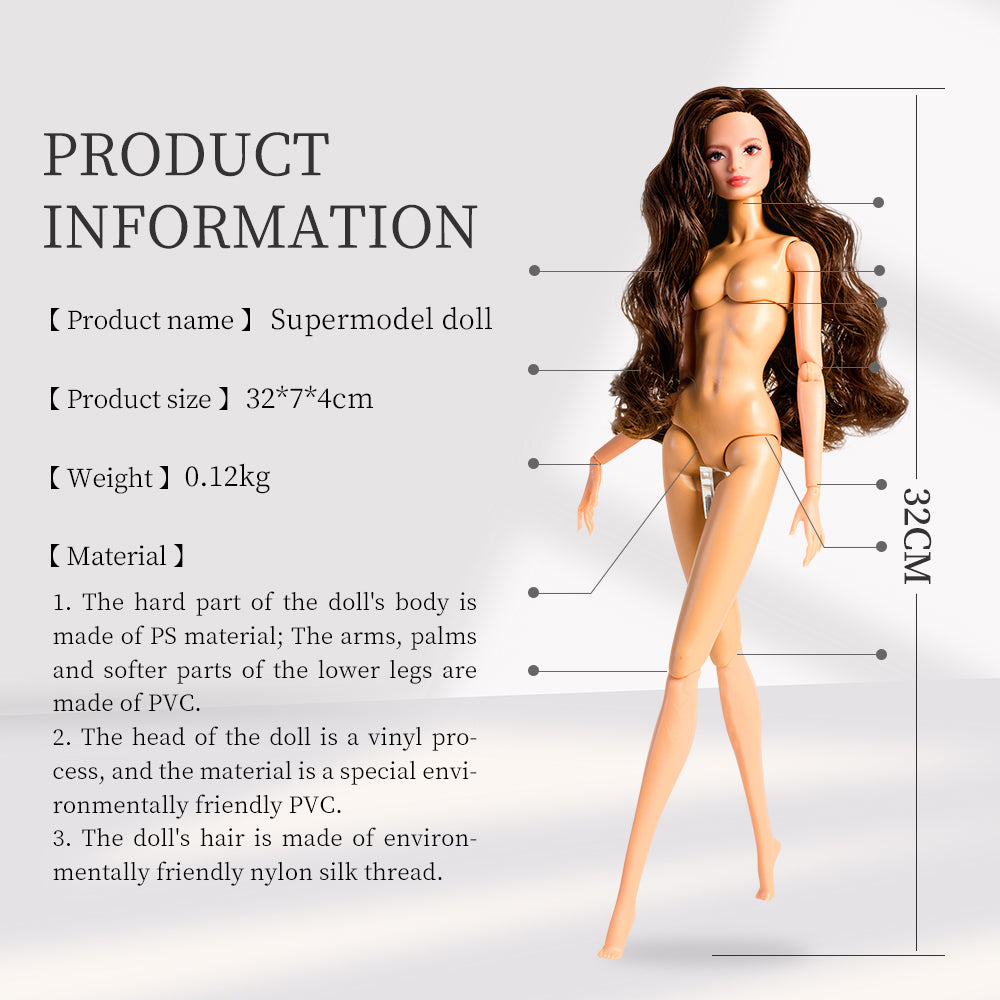 Natural Skin Tone Jonted COCO Fashion Doll (Basic Version)
