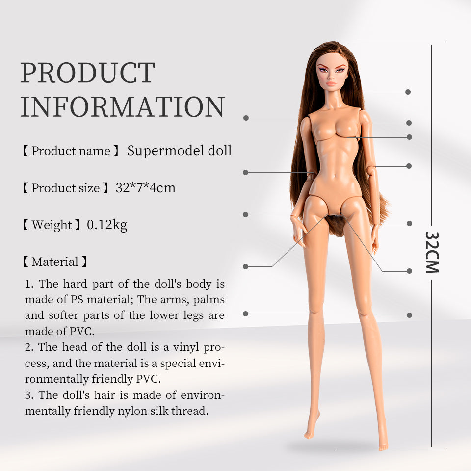 Natural Skin Tone Jonted GALA Fashion Doll (Second Generation Gold Label Edition)