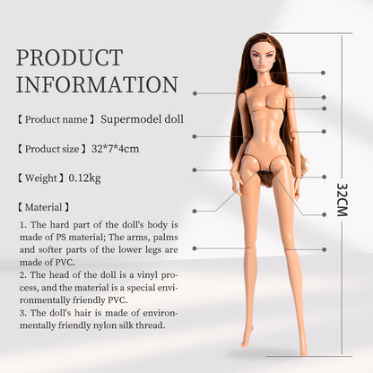 Natural Skin Tone Jonted GALA Fashion Doll (Second Generation Gold Label Edition)