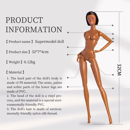 Tan Skin Tone Jonted GALA Fashion Doll (Second Generation Gold Label Edition)