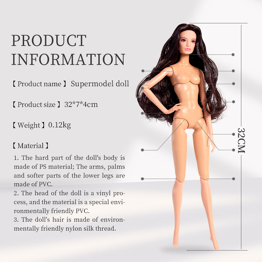 Natural Skin Tone Jonted COCO Fashion Doll (Basic Version)