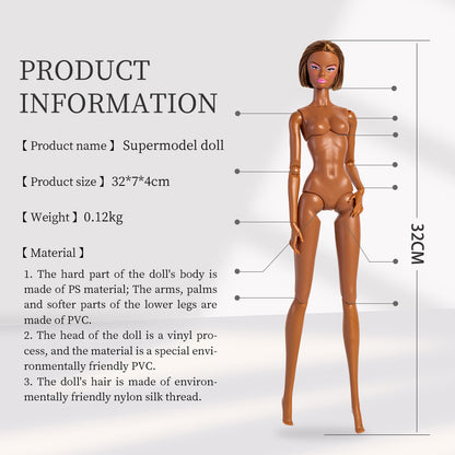 Tan Skin Tone Jonted GALA Fashion Doll (Second Generation Gold Label Edition)