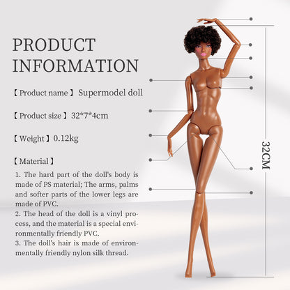 Tan Skin Tone Jonted GALA Fashion Doll (Gold Label Edition)
