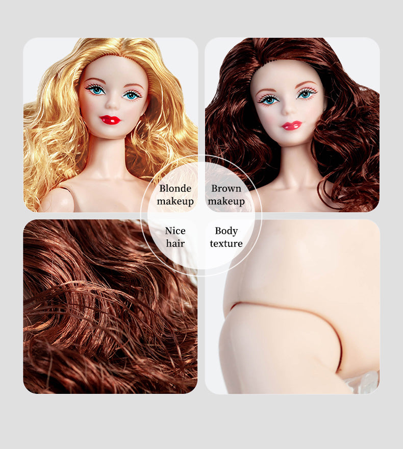 White Skin Tone Jointed KELLY Fashion Doll (Upgraded Version)